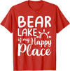 Lake Gifts & Accessories Bear Lake Is My Happy Place - Camping Nature Outdoor Lake T-Shirt - Red
