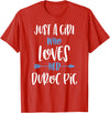 Angry Ant Graphics - Duroc Pig Just a Girl Who Loves Her Duroc Pig T-Shirt - Red
