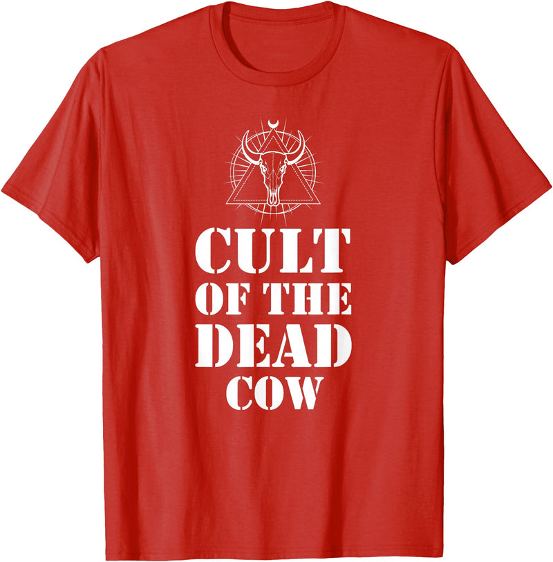 Cult Of The Dead Cow Tee Cult Of The Dead Cow Shirt T-Shirt - Red