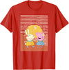 Peppa Pig Better Together Rebecca Rabbit Retro Portrait T-Shirt - Red