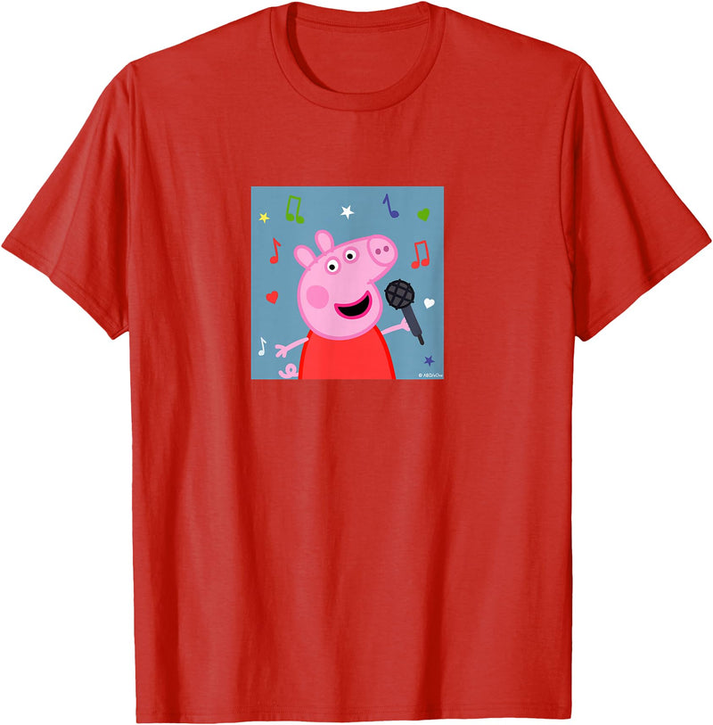 Peppa Pig - Music Album T-Shirt - Red