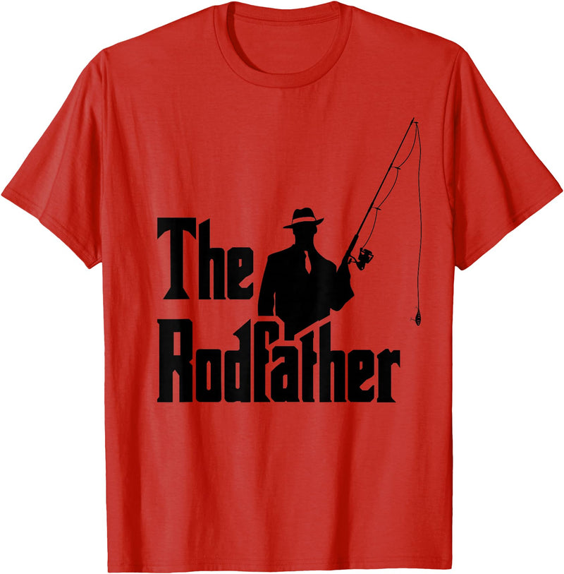 The Rod Father Funny Quote Shop The Rod Father Funny Quote for Fishermen T-Shirt - Red