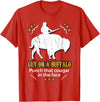 Guy on a Buffalo ~ Punch that Cougar in the Face T-Shirt - Red