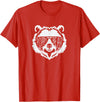poppy Bear Family Apparel Poppy Bear Face with Sunglasses T-Shirt - Red