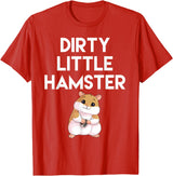 Dirty Little Hamster Cute Hamster Picture T-Shirt - Red