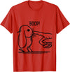Cute Rabbit Lover Bunny Graphic T-Shirt (Baby Blue) in Red