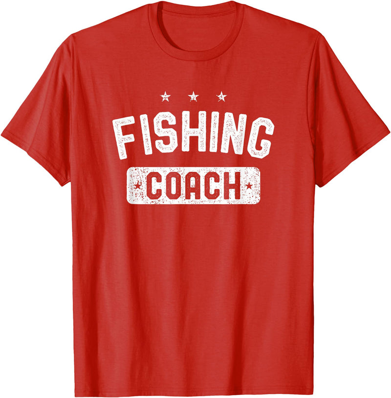 Fishing Coach Clothing Fishing Coach Vintage Fishing T-Shirt - Red