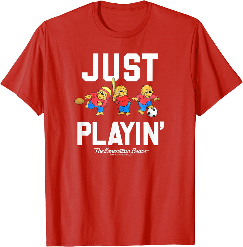 The Berenstain Bears The Berenstain Bears Just Playin T-Shirt - Red