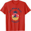 YO MINUS Cow Wreck Beach Anegada British Virgin Islands T-Shirt - Red