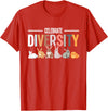 Celebrate Diversity Breeder for Rabbit Lovers T-Shirt in Red