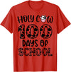 Holy Cow 100 Days Of School teachers Students Kids T-Shirt - Red