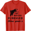 Flippin Sweet Gear My Bovine is Bigger Than Yours T-Shirt T-Shirt - Red