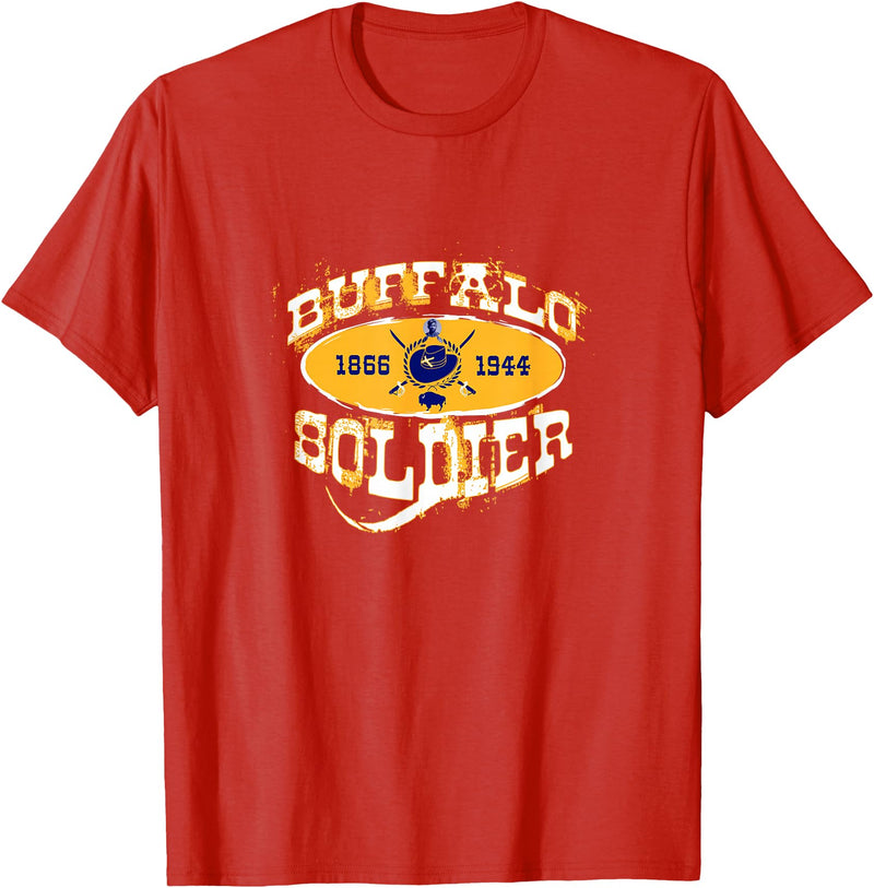 Historically Tee Buffalo Soldier T-Shirt - Red