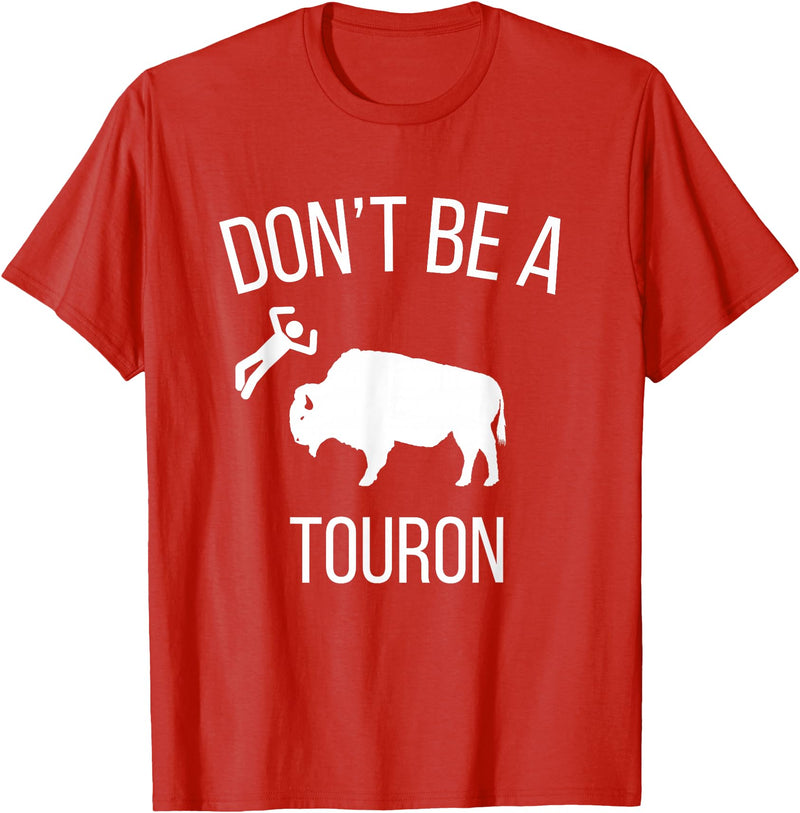 Funny Bison Boujee Cow Shirt - Funny Buffalo Shirt Sei kein Touron - Stroke den Bison nicht T-Shirt - Red
