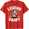 Cow Gift Cow Lover Accessories Cattle Farmer Stuff Funny Cow Print Design for Men Women Dairy Farmer Cow Lover T-Shirt - Red