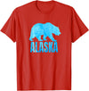 Wild Animal Alaska State Animal Polar Bear Ice Souvenir T-Shirt - Red