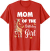 Giraffe Birthday Party by LazyPanda Giraffe Mom of the Birthday Girl Matching Family T-Shirt - Red