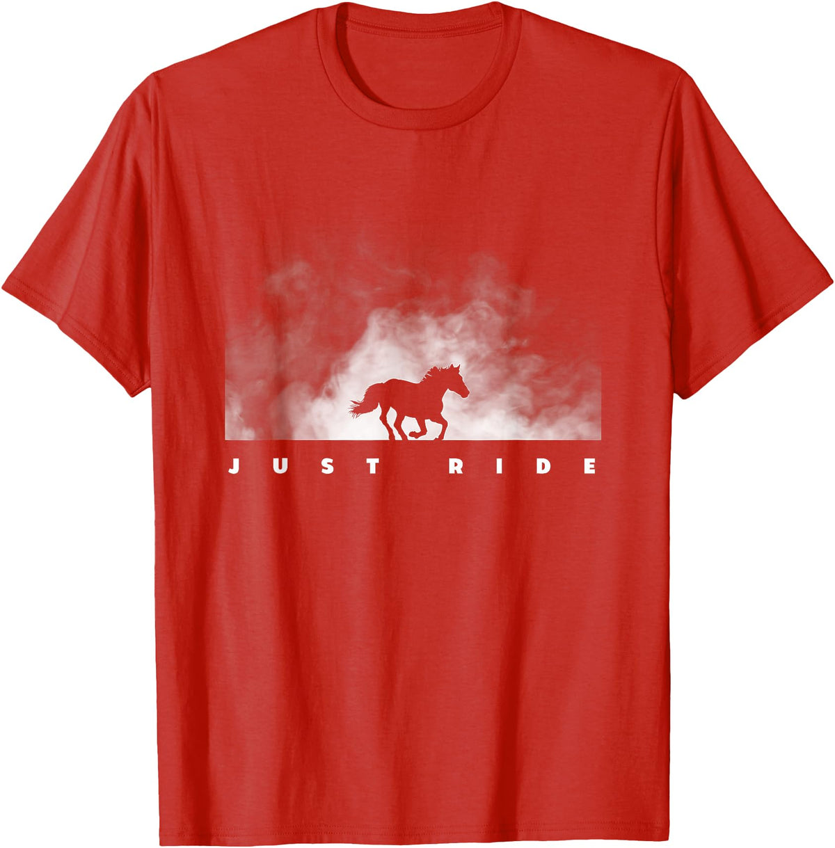 American Outdoor Apparel Horse Riding Apparel - Horse T-Shirt - Red