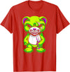 Wowsome! Pastel Goth Teddy Bear Shirt Halloween Bear Horror T-Shirt - Red