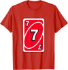 UNO Halloween Red 7" Card T-Shirt - Red