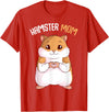 Women's Hamster Mom Hammy Girls T-Shirt - Red