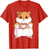 Hamster Lovers Girls Ladies T-Shirt - Red