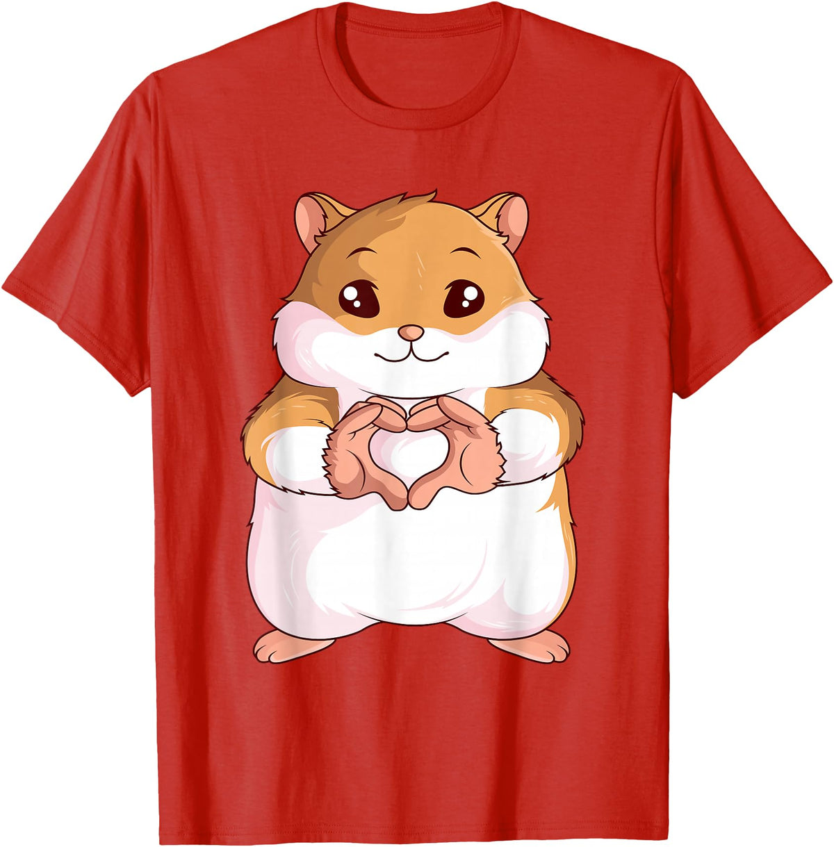 Hamster Lovers Girls Ladies T-Shirt - Red