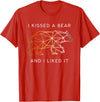 Schwule Bären & Bear Pride I Kissed a Bear an I liked it Gay Bear CSD T-Shirt - Red