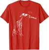 Halloween Boop Dog Skeleton Hand Dog Lover Spooky Season T-Shirt - Red
