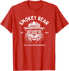 Giant Step Design Co. Vintage Smokey Bear Logo Only You Can Prevent Wildfires T-Shirt - Red