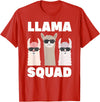 Funny Llama Gift Llama Lover Accessories & Stuff Funny Llama Design For Men Women Llama Alpaca Farm Animal T-Shirt - Red