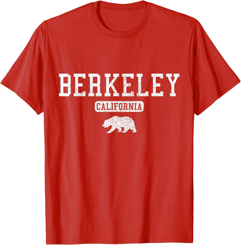 Berkeley California - Apparel & Gifts Berkeley California Bear Pride Vintage T-Shirt - Red