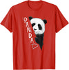 Giant Panda Fan Art SkizzenMonster PanDAD Funny Panda Bear Bad Dad Joke T-Shirt - Red