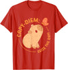 Animals Cute Capybaras Rodent Capybara Capy Diem: Take advantage of the day Capybara's water pig Capybara T-Shirt - Red