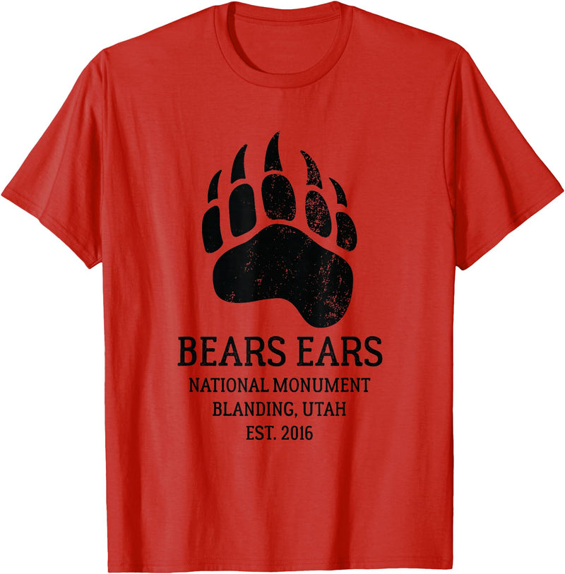 National Park Gifts Bears Ears National Monument Blanding Utah T-Shirt - Red