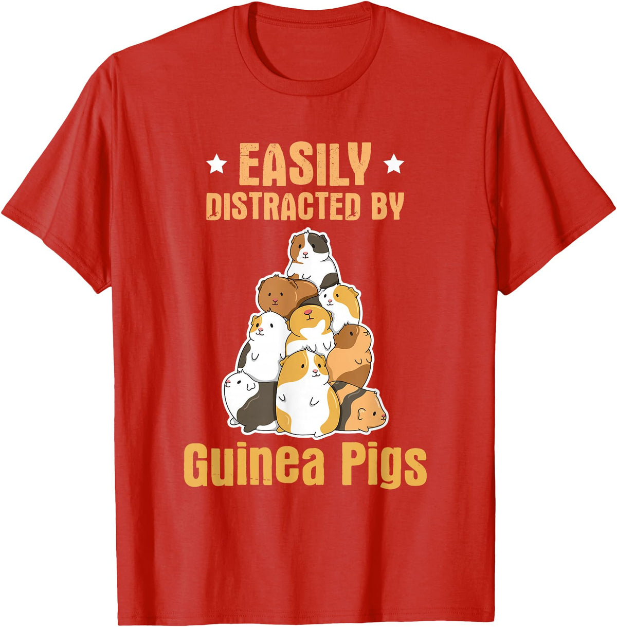 Fluff Lover Quote Guinea Pig Quote for a Guinea Lover T-Shirt - Red