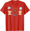 Family Baby Shower Gifts Brother Can Bearly Wait Bear Gender Neutral Boy Baby Shower T-Shirt - Red