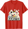 Funny Joke Silly Hamster Brain Rot Meme T-Shirt - Red