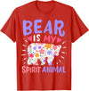 Bear Is My Spirit Animal Bear Spirit Animal T-Shirt - Red