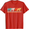 Highland Cow Scottish Vintage T-Shirt - Red