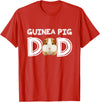 Cavy Breeder Fancier Accessories Clothes Guinea Pig Dad Father's Day Piggy Lover Owner Stuff Cavy T-Shirt - Red