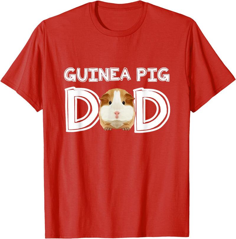 Cavy Breeder Fancier Accessories Clothes Guinea Pig Dad Father's Day Piggy Lover Owner Stuff Cavy T-Shirt - Red