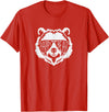 pappy Bear Family Apparel Pappy Bear Face with Sunglasses T-Shirt - Red