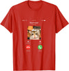 Hamster Calls Funny Phone for Hamster Owners, Animal Lovers T-Shirt - Red