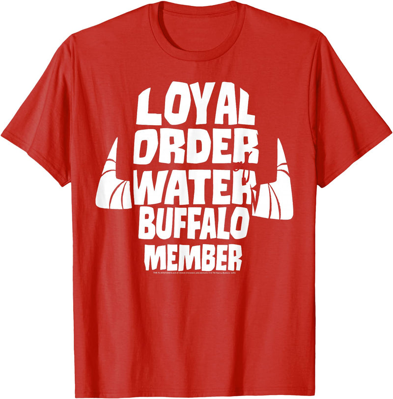 The Flintstones Loyal Order Of Water Buffalo Member T-Shirt - Red