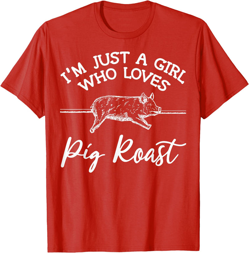 Cool Pig Roast Humor Quote Merch Pig Roast Apparel - Top Funny Roasts Lover Design T-Shirt - Red