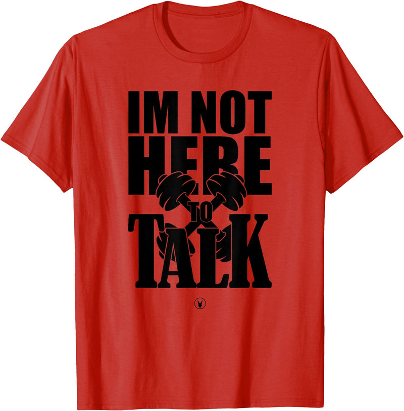 I'M NOT TO TALK Bodybuilding Rabbit Shirt in Red
