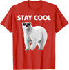 Polar Bear Gift Polar Bear Accessories & Stuff Cool Polar Bear Design for Men Women Kids Polar Bear Lover T-Shirt - Red