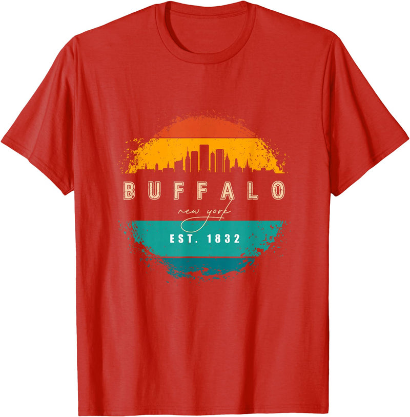 BASBO City of Buffalo New York T-Shirt - Red