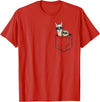 Llama Alpaca Gifts By Skizzenmonster Hipster Llama & Sloth With Sunglasses T-Shirt - Red